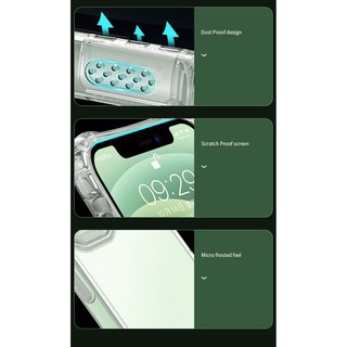 Ốp Lưng dành cho iPhone 12 Mini / 12 &amp; 12 Pro / 12 Pro Max Leeu Design TPU Nhám Bảo Vệ Camera.