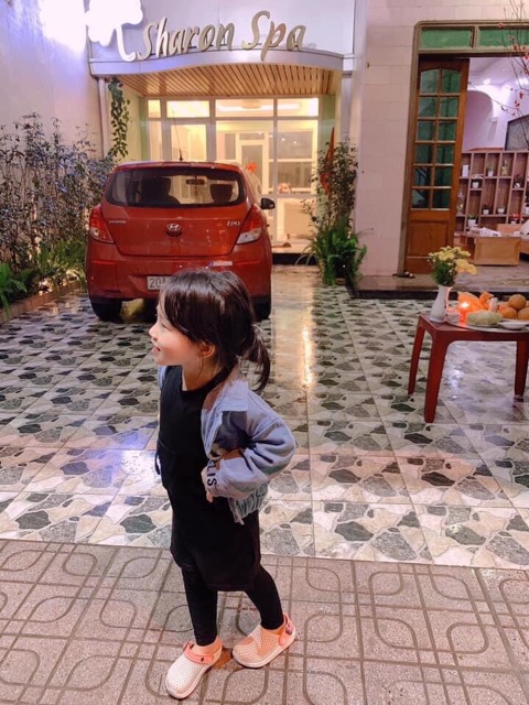 FREESIZE Quần Legging trẻ em thun thái, mạc Rainbow