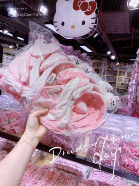 Cài tai thỏ bóp giật cử động dễ thương hot hit