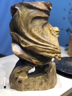 Đạt ma múa võ gỗ giáng hương