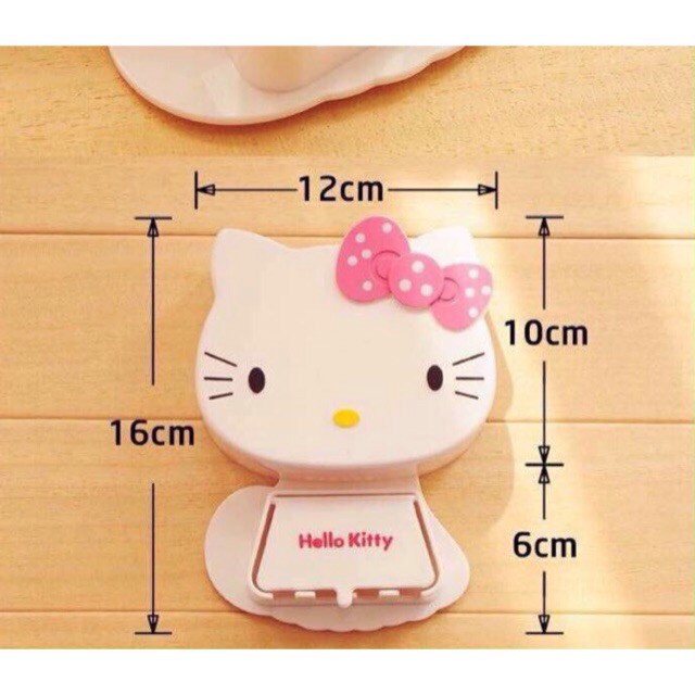 Kệ Dán Tường Đựng Bàn Chải,Kem Đánh Răng Hình Hello Kitty TEEN Dễ Thương,Làm Đẹp,Kute