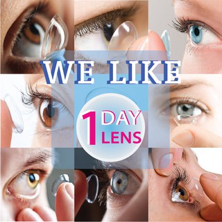 [𝟏 𝐃𝐀𝐘 LENS KHÔNG MÀU] 1 Chiếc kính áp tròng cận loạn 1 ngày Sofclear Gelflex lens dùng 1 ngày ann365 lens