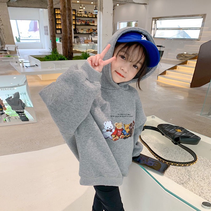 Áo hoodie phong cách hàn quốc năng động cho bé