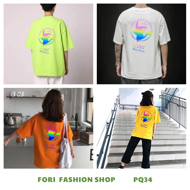 Áo Thun In Phản Quang Pikachu Ngôi Sao PQ34 Form Rộng,Tay Lỡ Vải Cotton Co Giãn Thoáng Mát