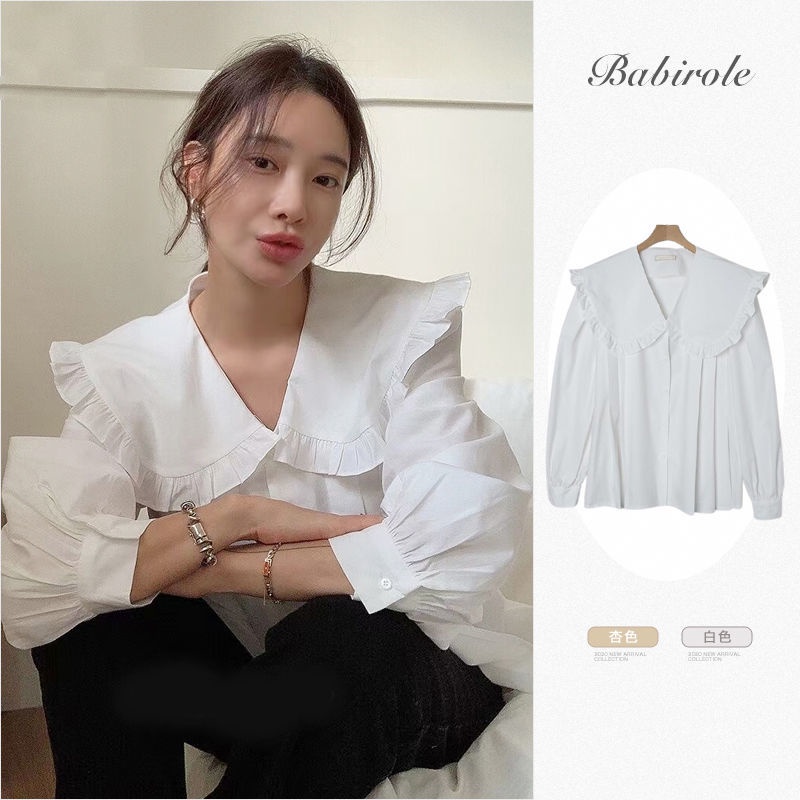 Áo Nữ Tay Dài Cổ Búp Bê Thời Trang Hàn Quốc