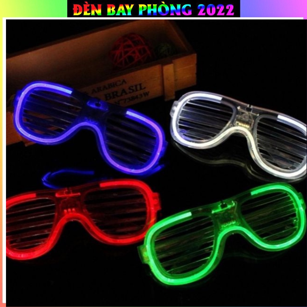 Kính Phát Sáng Gắn Đèn LED Nhấp Nháy Nhiều Màu Vui Nhộn Sử Dụng Cho Tiệc Tùng