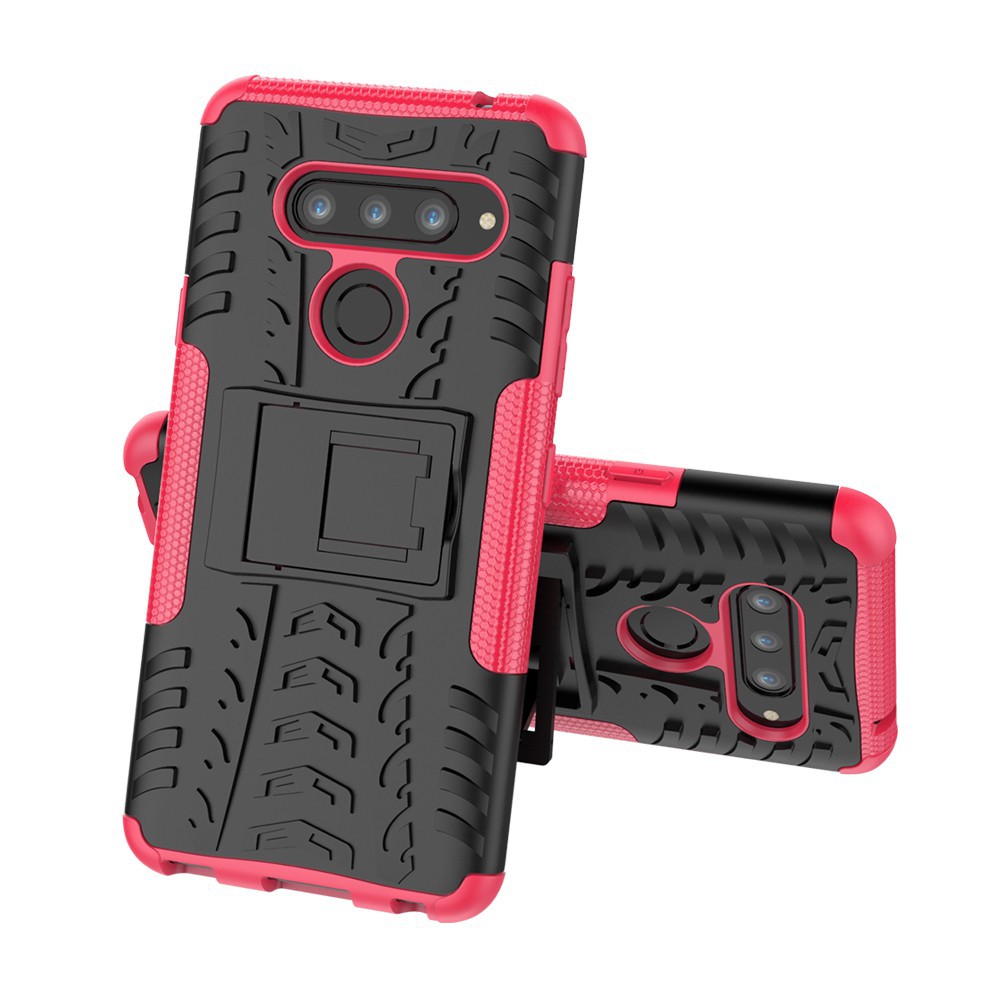 Case for LG V40 Kickstand Dual Armor with Stand Holder Shell