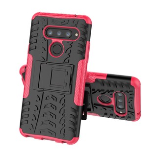 Case for LG V40 Kickstand Dual Armor with Stand Holder Shell