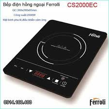 (RẺ VÔ ĐỊCH) Bếp hồng ngoại đơn FERROLI (CHÍNH HÃNG) model CS 2000-EC