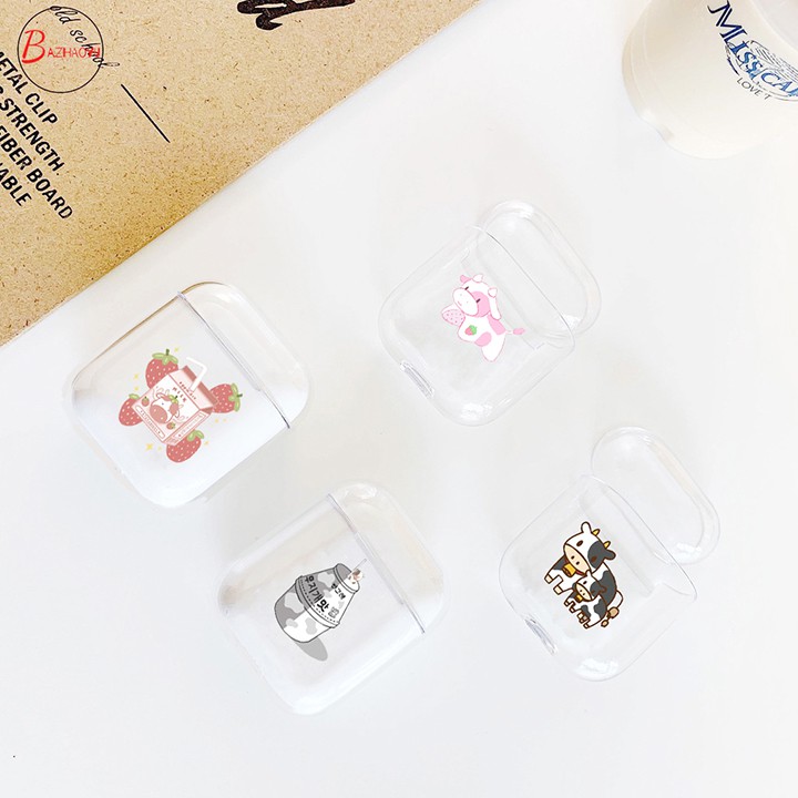 Bao đựng airpod bò sữa APTI7  hamster pheobe in bao đựng airpod dễ thương cute hoạt hình