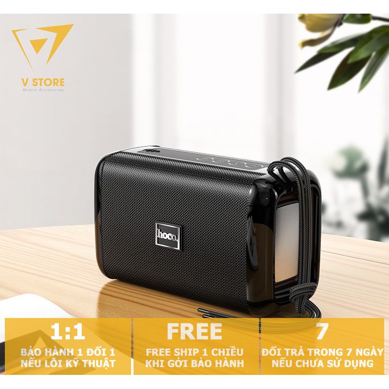 LOA BLUETOOTH NGHE NHẠC HOCO DS04 CẦM TAY MINI TWS THẺ NHỚ TF USB AUX 3.5