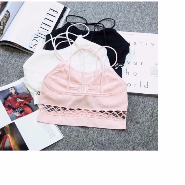 Áo bra thun dây đan điệu đà | BigBuy360 - bigbuy360.vn