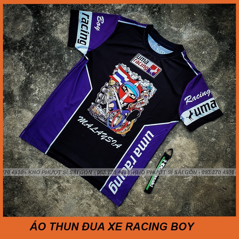 Kho Sỉ SG - Áo thun KYT Uma Racing đua xe cao cấp - Áo thun nam ngắn tay Biker đua xe RCB co giãn thoáng mát