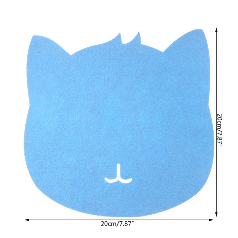 DOU Universal Thicken Mouse Pad Felt Cloth 200x200x3mm Cute Cat Mouse Pad Mat