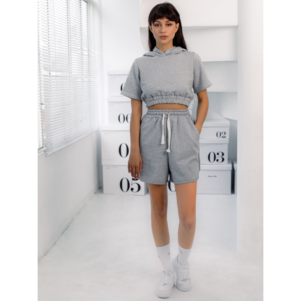 Set Đồ Nữ Active Hoodie Basic ,Chất Liệu Cotton Co Dãn Thoải Mái, Năng Động,WO000069,SOMEHOW