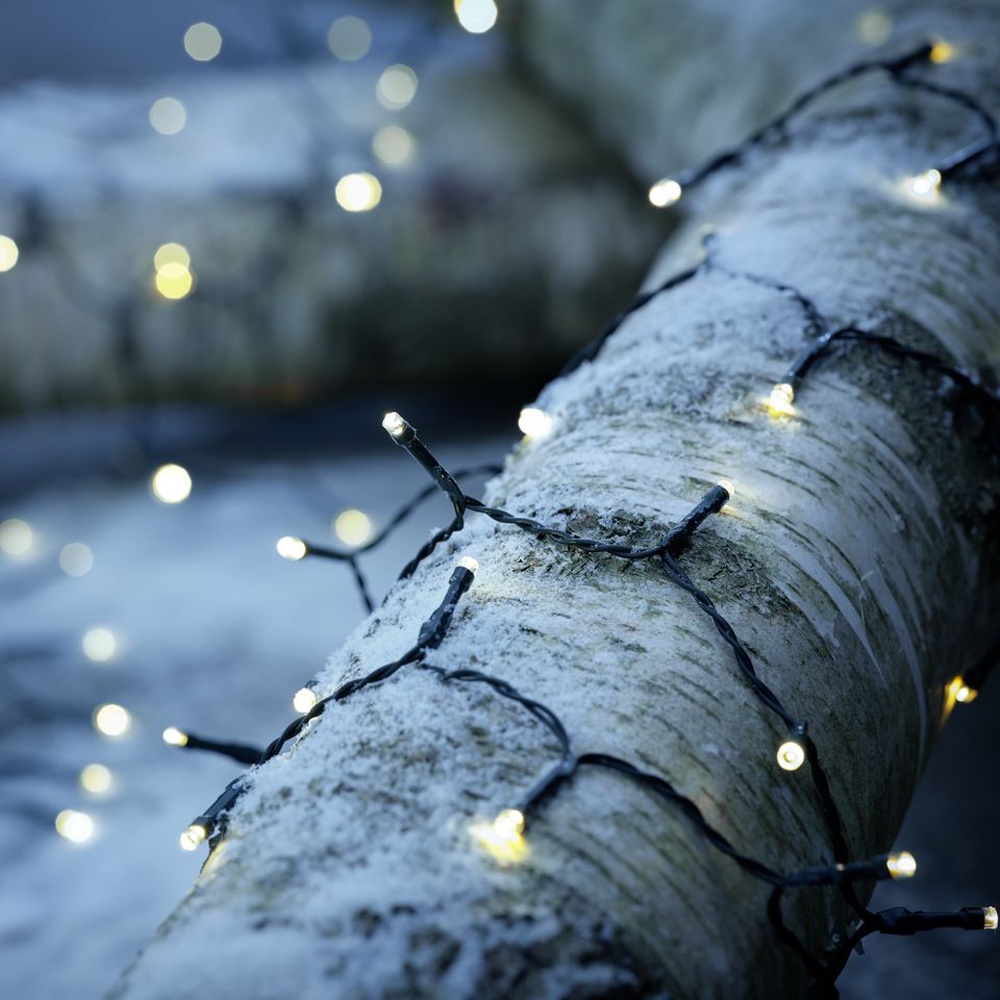 Đèn trang trí dây | JYSK Bauge | đồng/nhựa| xanh đậm | 645cm | 120LED