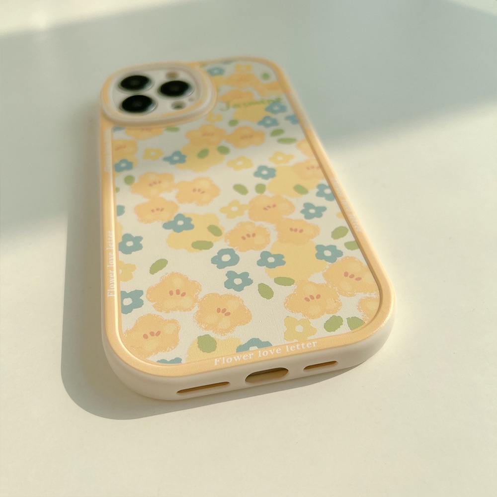 Ốp lưng iphone Ốp Điện Thoại Silicon Họa Tiết Hoa Xinh Xắn Cho Iphone 13 13 Pro max 12 11 X 8 Dinuo case-III