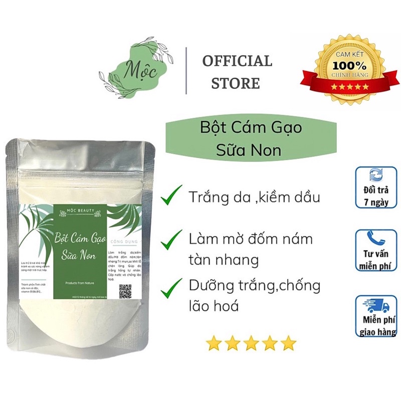 Cám gạo sữa non 100gr nguyên chất từ thiên nhiên