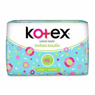 Băng Vệ Sinh Kotex hàng ngày kháng khuẩn gói 20 miếng