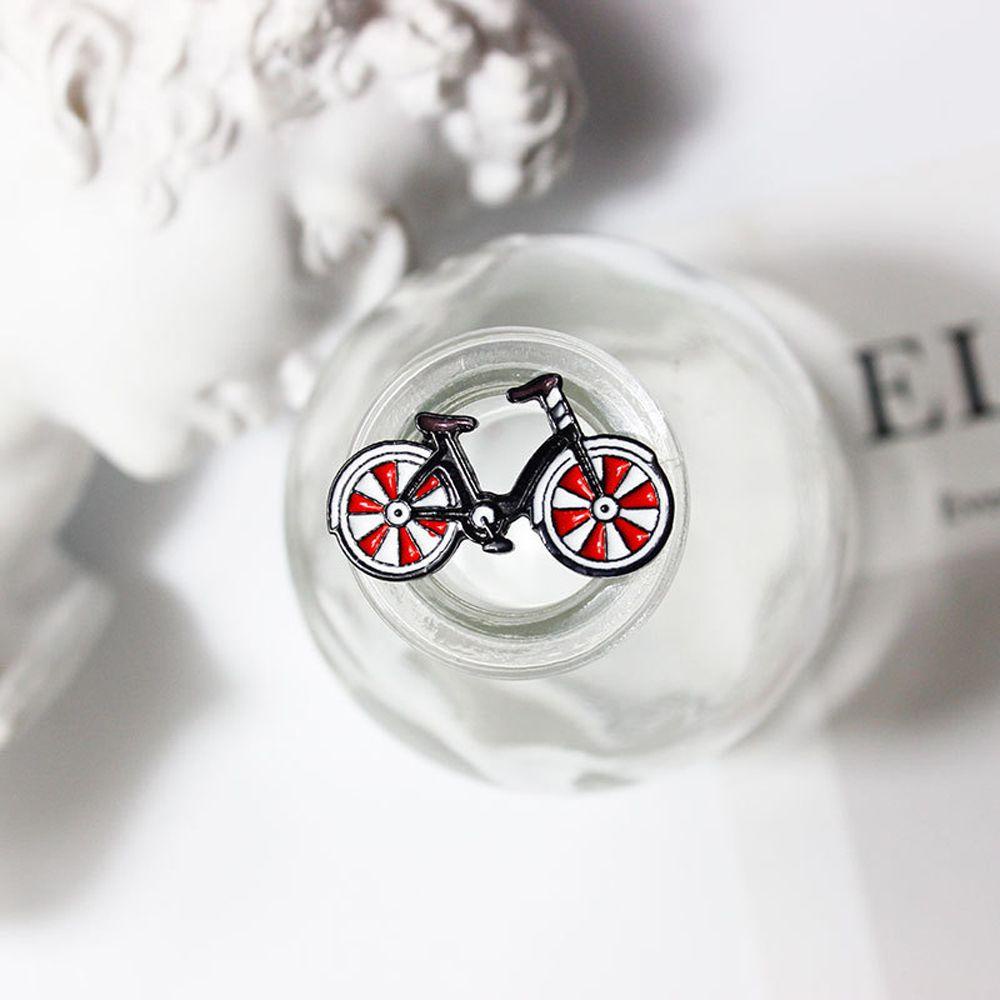 1 Huy Hiệu Gài Áo Hình Xe Đạp I Love My Red Bike Phong Cách Vintage