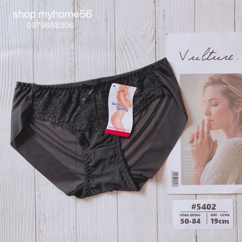 Quần lót spring thun lạnh REN GIỮA vnxk 5420 (lẻ 1c)