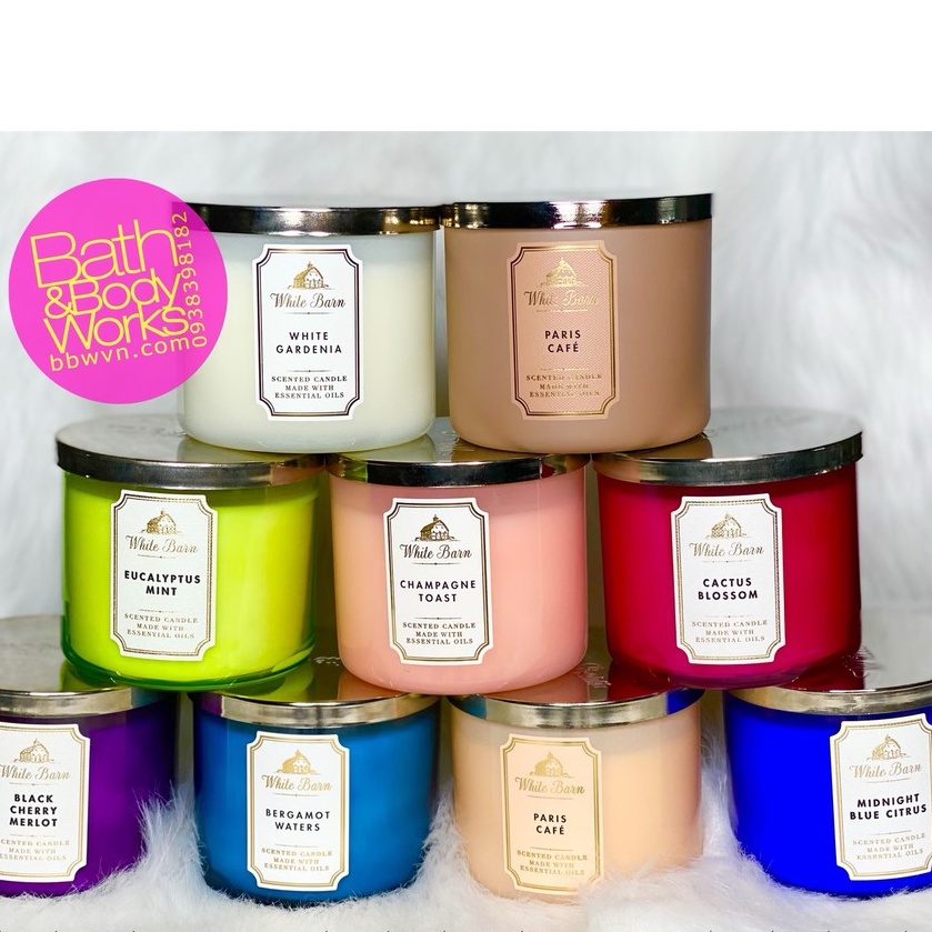 Nến thơm Bath and Body Works Champagne Toast 3 bấc