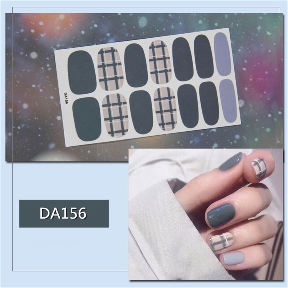 Bộ sticker dán móng tay thiết kế xinh xắn cho nữ