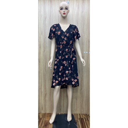 Đầm voan hoa 2 lớp