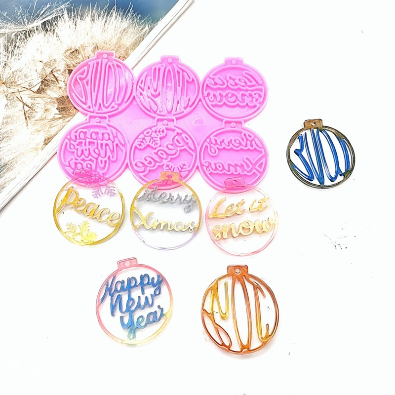 Khuôn Nhựa Làm Mặt Dây Chuyền Trang Trí Giáng Sinh