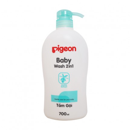 Sữa Tắm Gội pigeon Jojoba 700ml tặng áo mưa cho bé