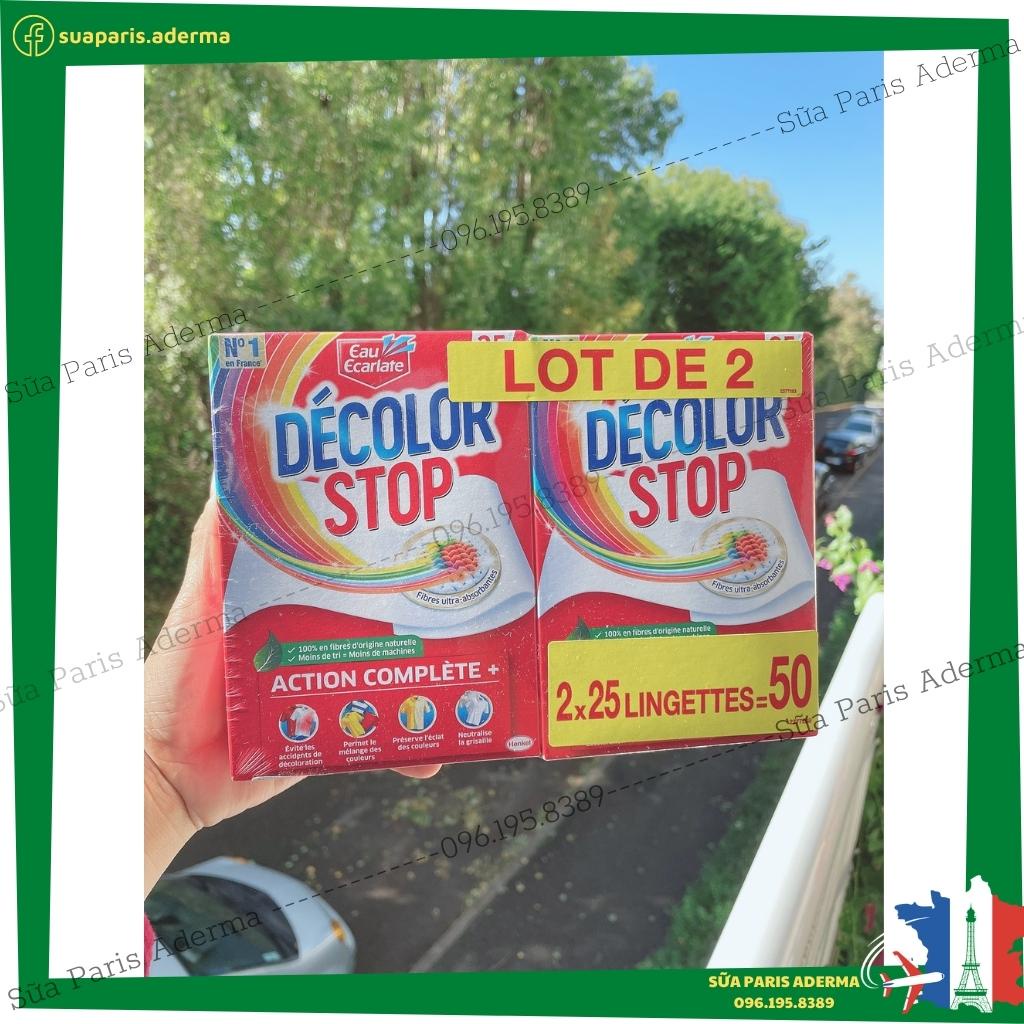 Giấy Giặt Chống Phai Màu Và Làm Sạch Quần Áo Decolor Stop_Sữa Paris Aderma