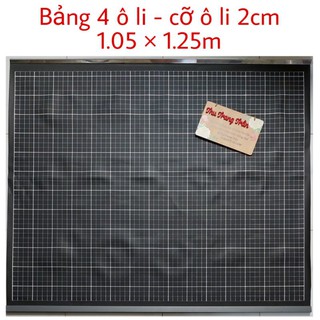 💢Bảng phụ 4 ô li - cỡ ô li  2cm - 1.05×1.25m ( ko nẹp)