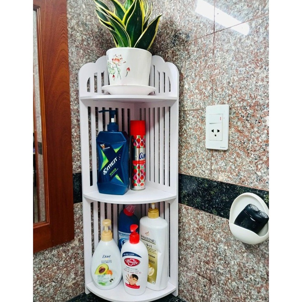 Kệ nhà tắm, kệ nhựa để đồ nhà vệ sinh 3 tầng chống nước, lắp ghép di chuyển dễ dàng – SIG121 SIG122