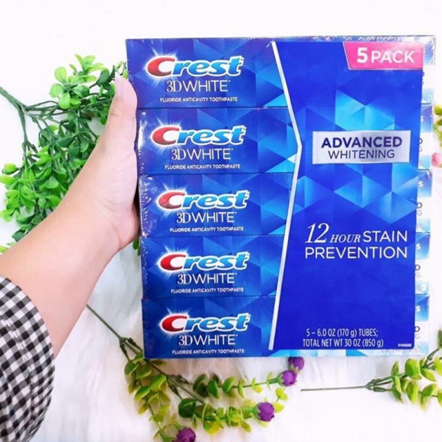 🍀 Kem đánh răng Crest 3D White Advanced Whitening 170g