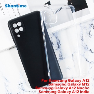 Ốp điện thoại bằng silicon cho samsung galaxy a12 samsung galaxy m12 samsung galaxy a12