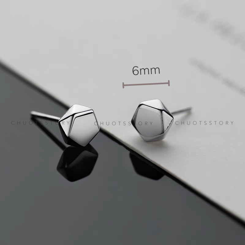 Khuyên tai unisex thời trang cá tính hình học nhiều mẫu - ChuotsStory