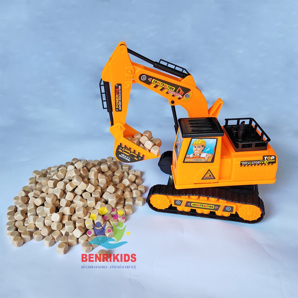 Đồ Chơi Đi Biển Xúc Cát Hạt Gỗ Hạt Muồng Kèm Dụng Cụ Xúc Cát Đồ Chơi Ngoài Trời Vui Nhộn Cho Bé