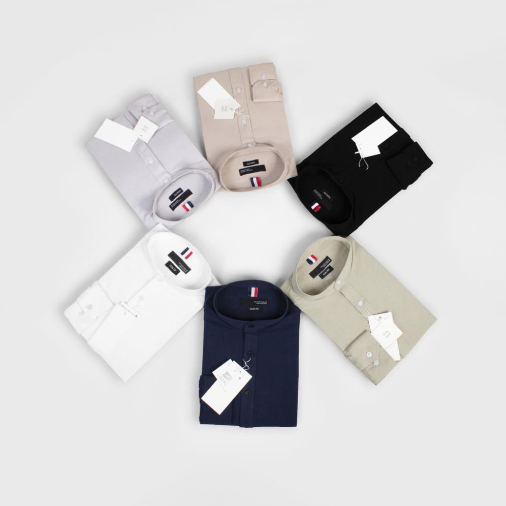 Áo sơ mi Đũi cổ tàu Galvin chất cotton đũi co giãn mát mịn chống nhăn co giãn SMGV135 - Leo Vatino | BigBuy360 - bigbuy360.vn