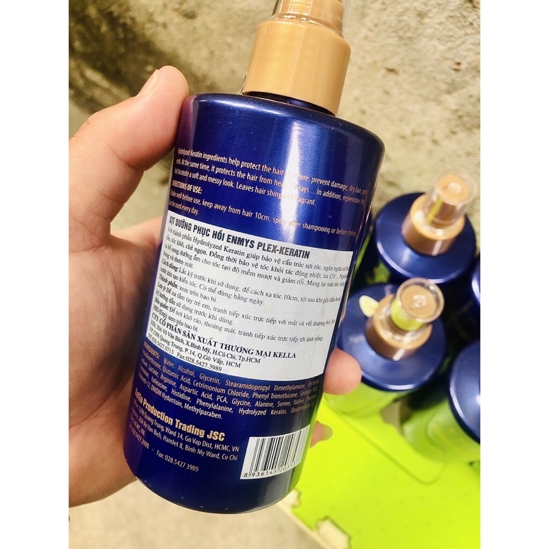 XỊT DƯỠNG TÓC ENMYS KERATIN/XỊT DƯỠNG KERATIN SIÊU PHỤC HỒI TÓC KHÔ XƠ-HƯƠNG NƯỚC HOA SANG TRỌNG
