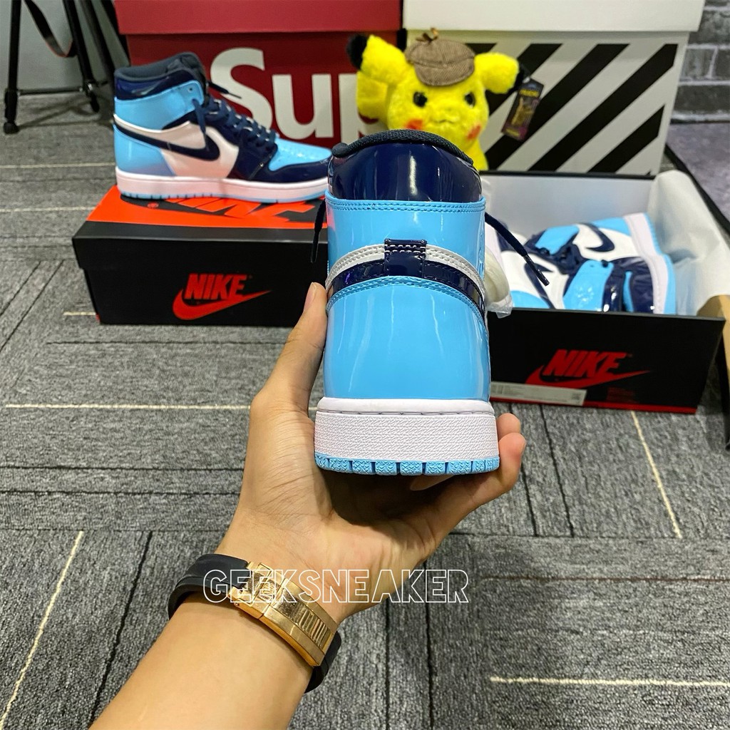 [GeekSneaker] Giày Jordan 1 Blue Chill UNC Patent | BigBuy360 - bigbuy360.vn