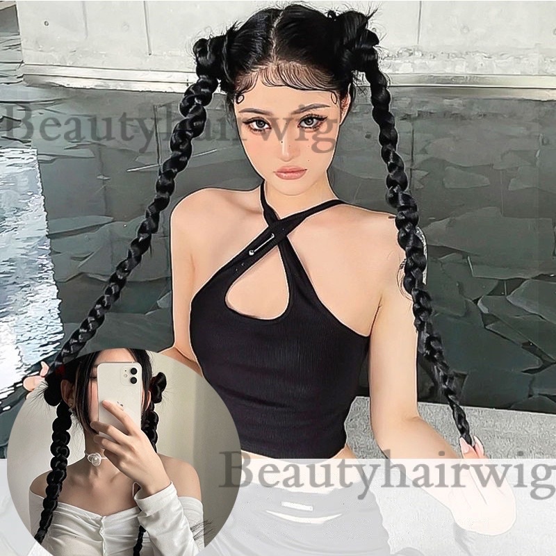 Đuôi tóc giả tết bím dài 70cm ❤️ giá 1 cái