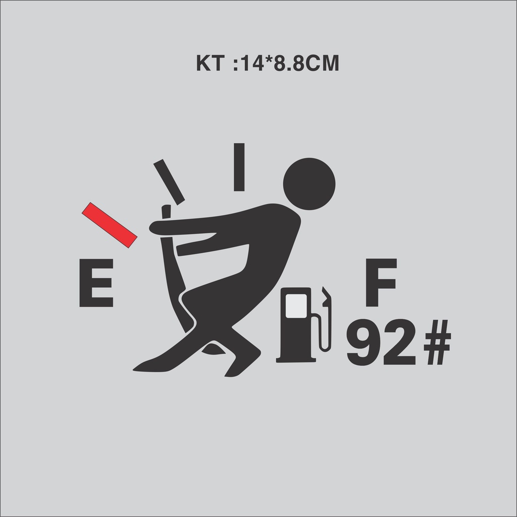 Decal dán bình xăng xe hơi