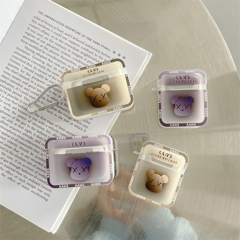 Vỏ Ốp Case Bảo Vệ Bao Đựng Tai Nghe Airpod 1 2 Pro Hình KAW S - Moncase