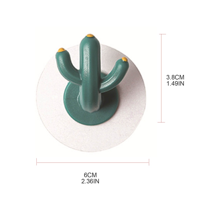 Móc Treo Đồ Gắn Tường Đa Năng Hình Cây Xương Rồng