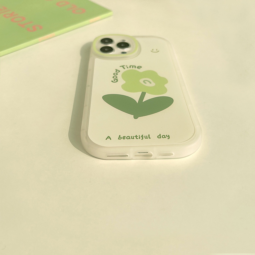 Ốp lưng iphone cạnh tròn Hoa Good Time 13promax/13pro/13/12promax/12pro/12/7plus/8plus/11/11promax/x/xs/xsmax/7/8