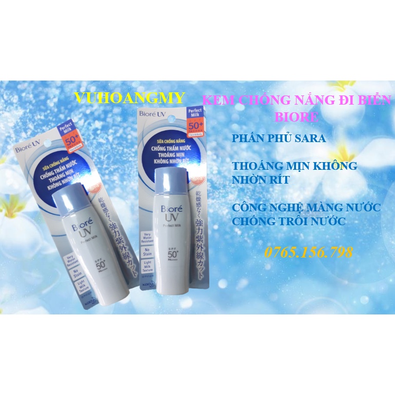 Kem chống nắng xanh đi biển biore PA++++, SPF50 | BigBuy360 - bigbuy360.vn