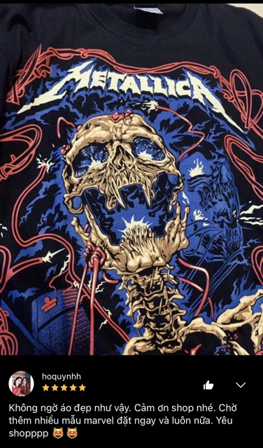 ÁO METALLICA - ROCK BAND TEE - ÁO THUN ÁO PHÔNG NHẠC ROCK