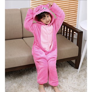 Bộ Đồ Thú Stitch Hồng Trẻ Em
