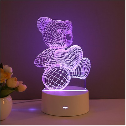 Đèn LED 3D, Đèn Trang Trí, Đèn Ngủ 3D,Quà Tặng Sinh Nhật,Quà tặng valentine