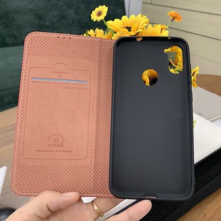 Bao da nắp gập Lishen cho Galaxy A11 có ngăn nhét thẻ